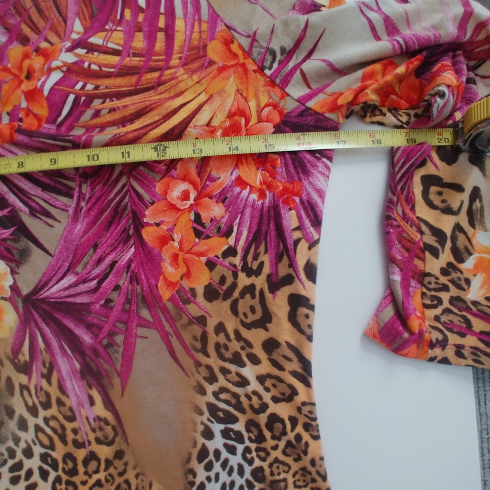 Cache Pink and Orange Embellished Blouse - Picture 7 of 11